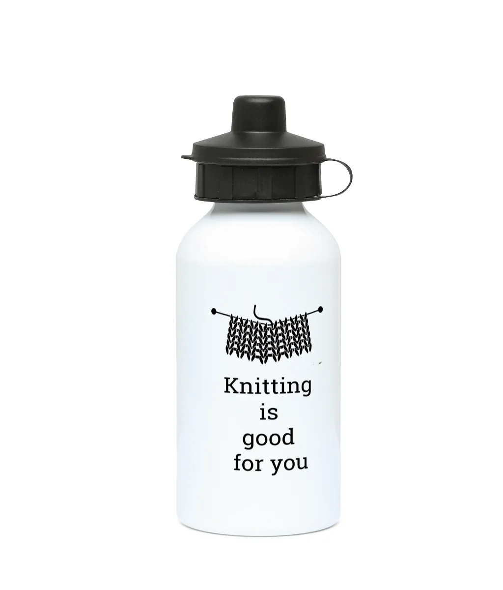 400ml Water Bottle Knitting is good for you