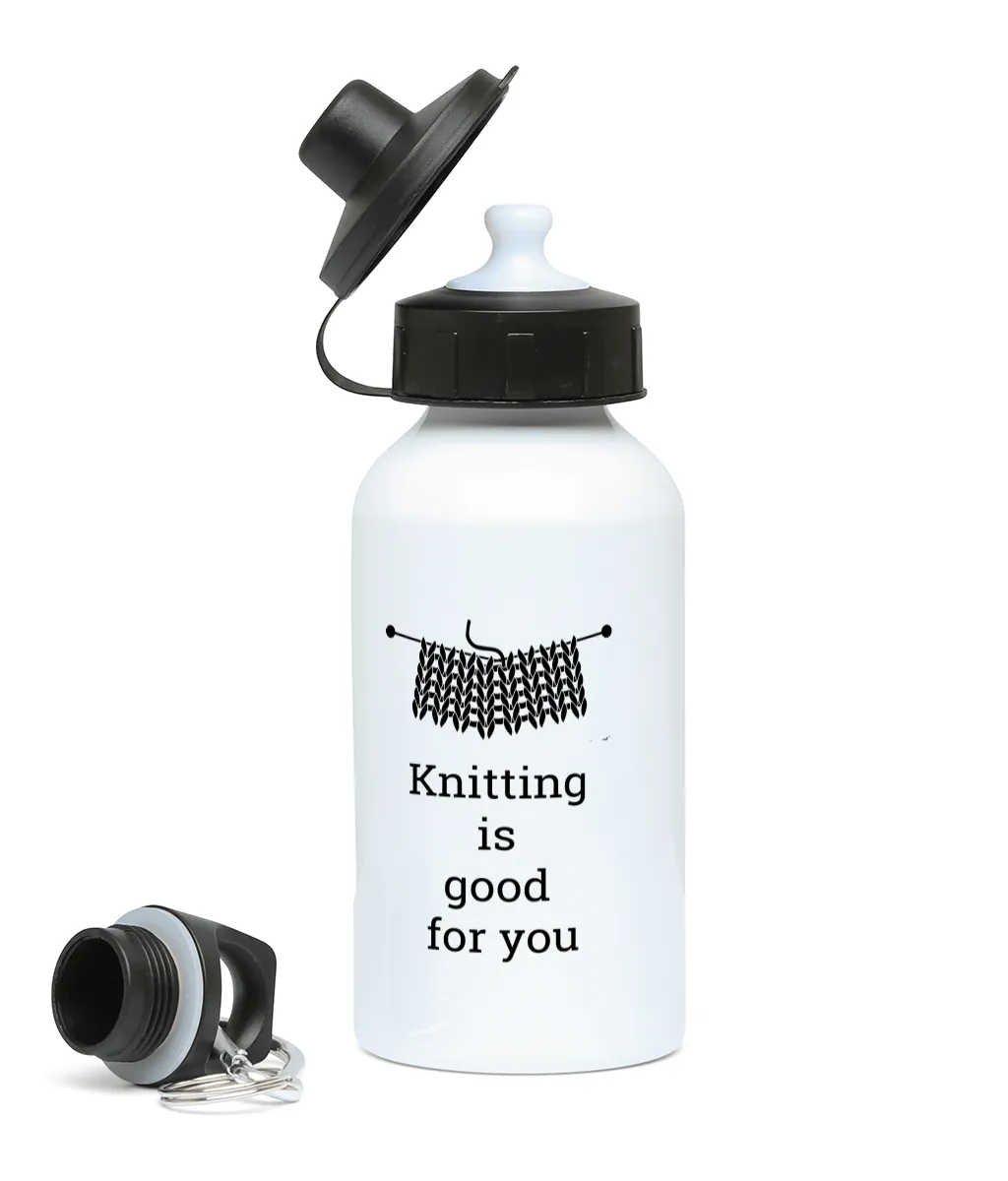 400ml Water Bottle Knitting is good for you