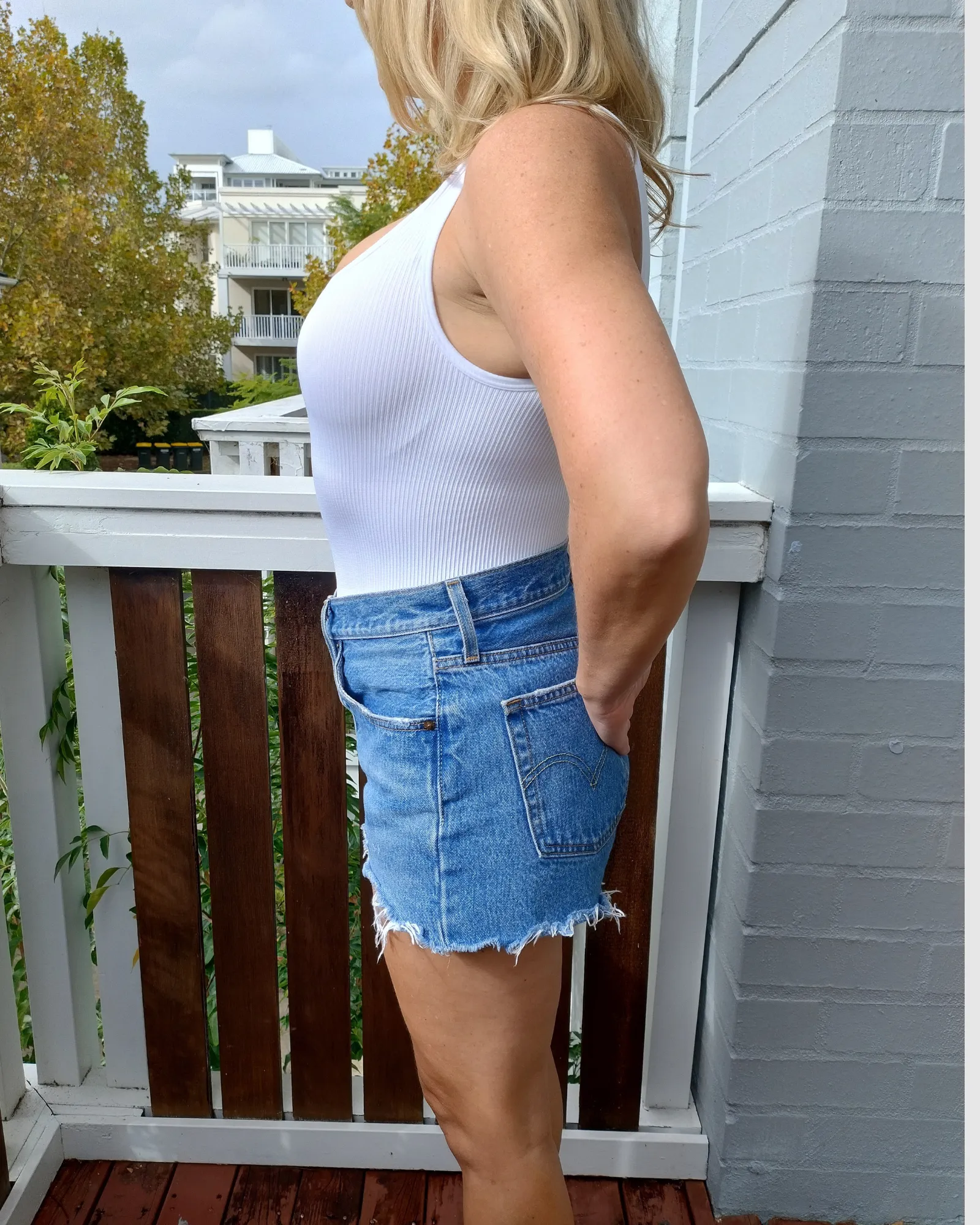 Core Trainer Emma Shapewear Ribbed Tank Top White