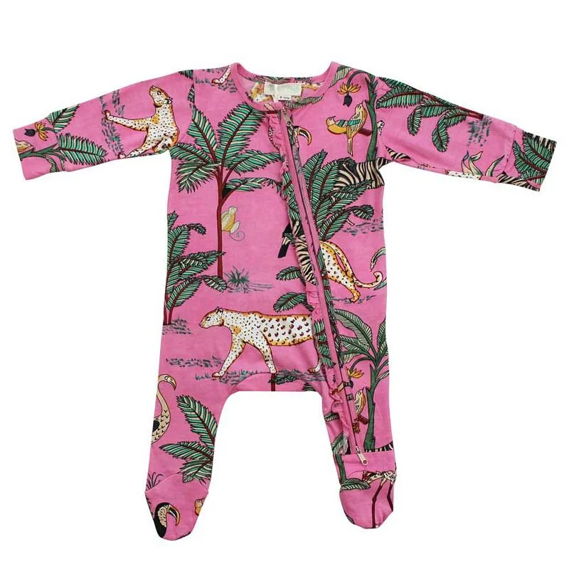 Powell Craft Pink Safari Jumpsuit With Zip