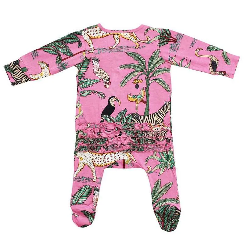 Powell Craft Pink Safari Jumpsuit With Zip