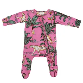 Powell Craft Pink Safari Jumpsuit With Zip