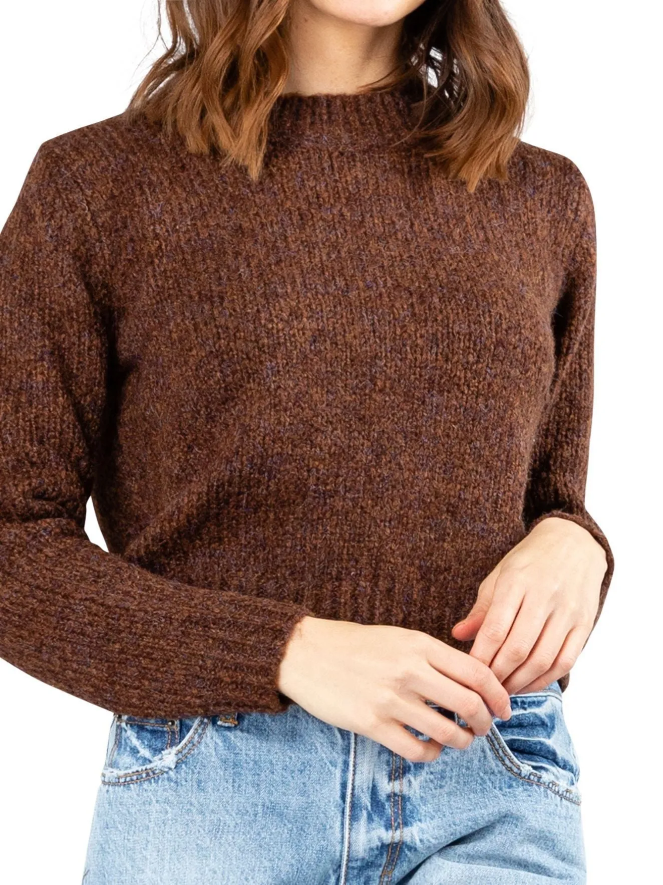 Woodstock Crew Neck Knit - Tortoise Shell