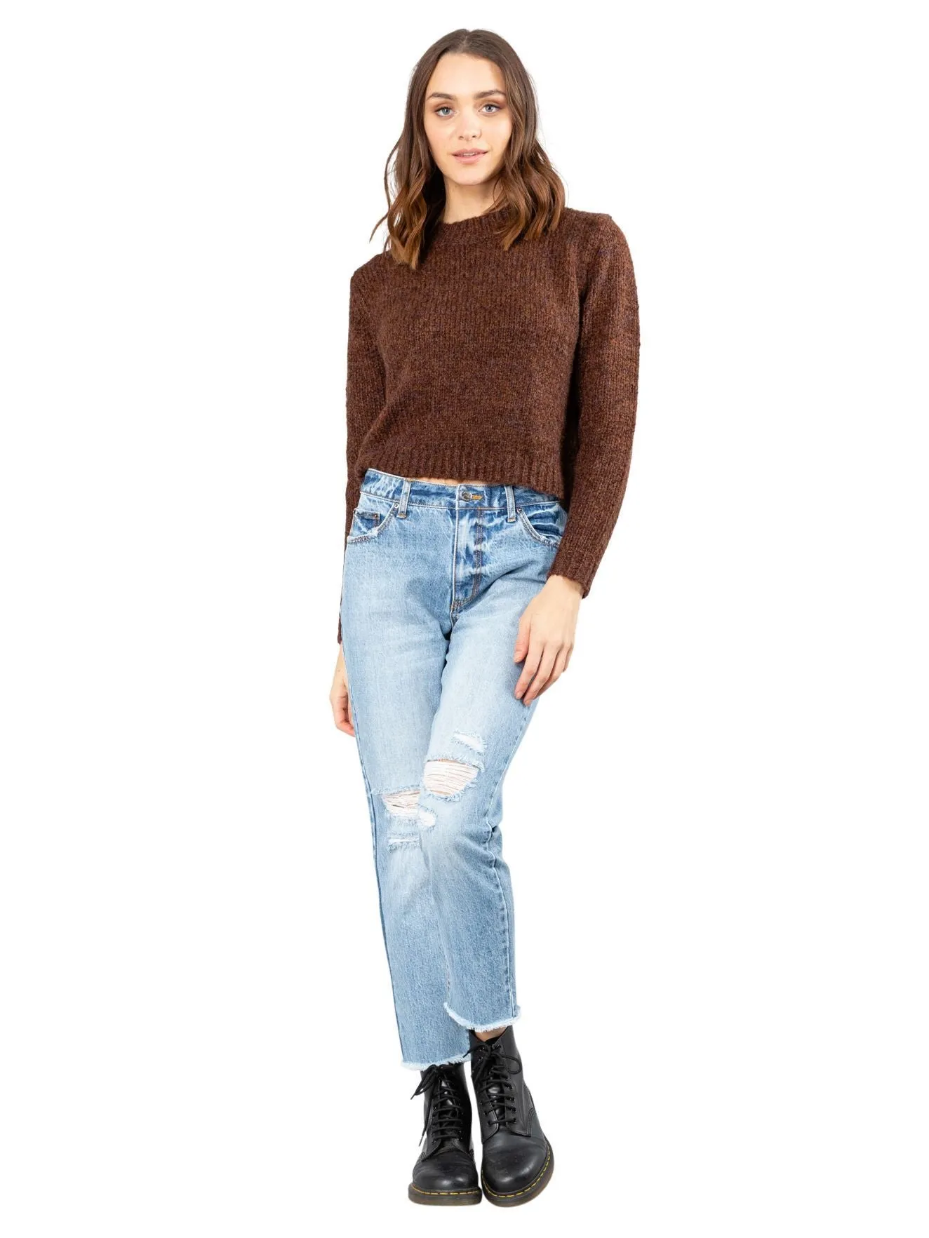 Woodstock Crew Neck Knit - Tortoise Shell